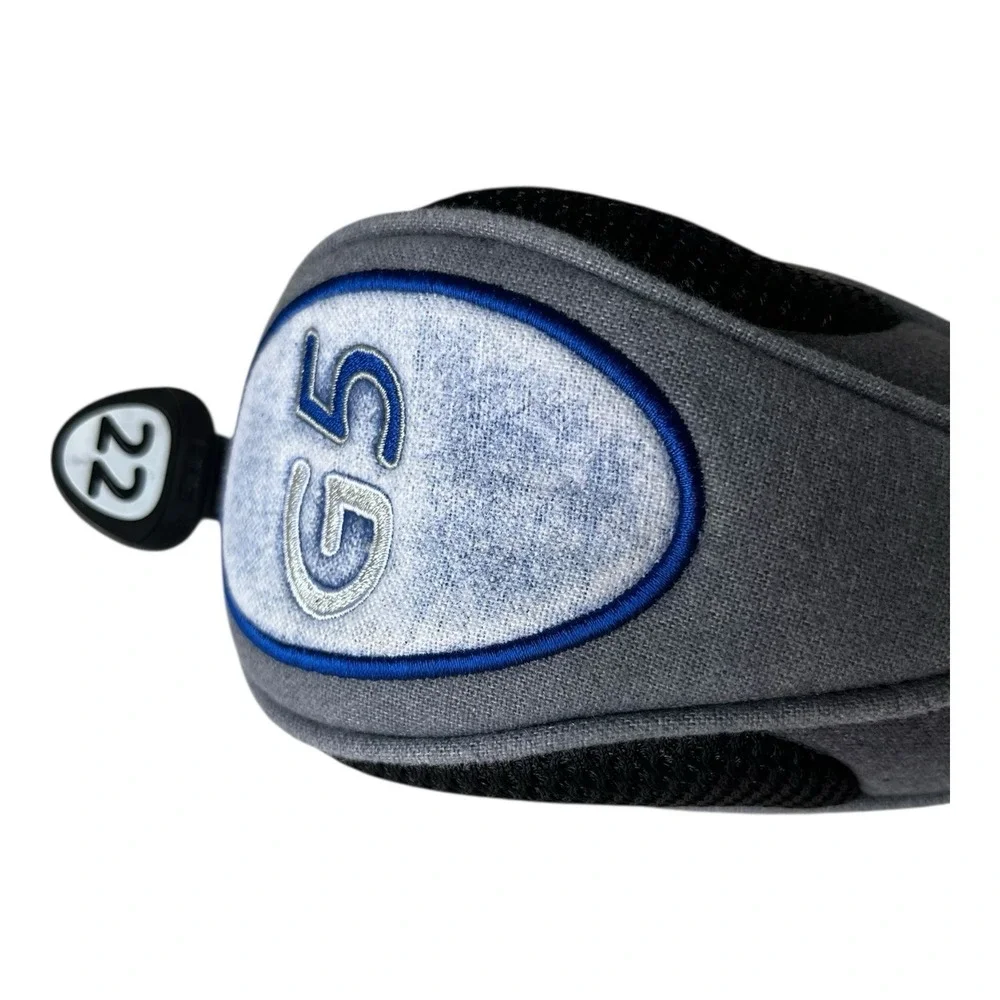 Ping G5 Hybrid Rescue 22° Golf Club  Headcover Head Cover Blue Gray Black